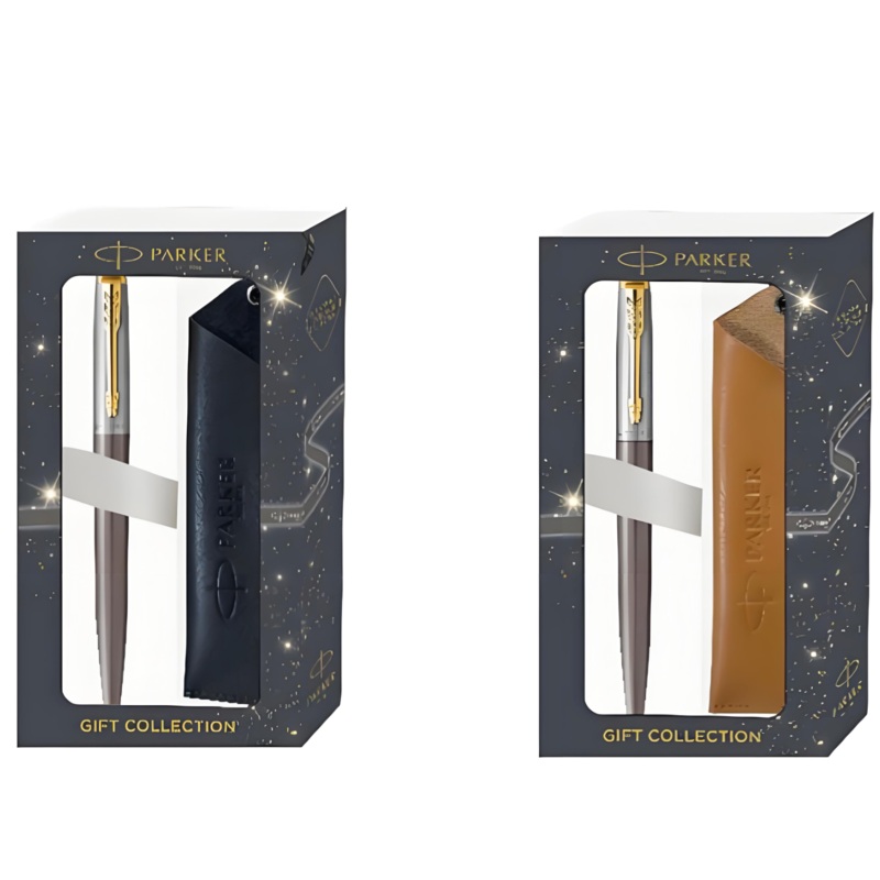 Parker Giftset Jotter XL Grey Core GT BP w/Leather Pen Sleeve Ring