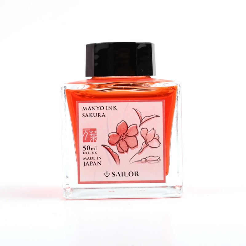 Sailor Manyo Sakura Ink Bottle, Pink – 50ml
