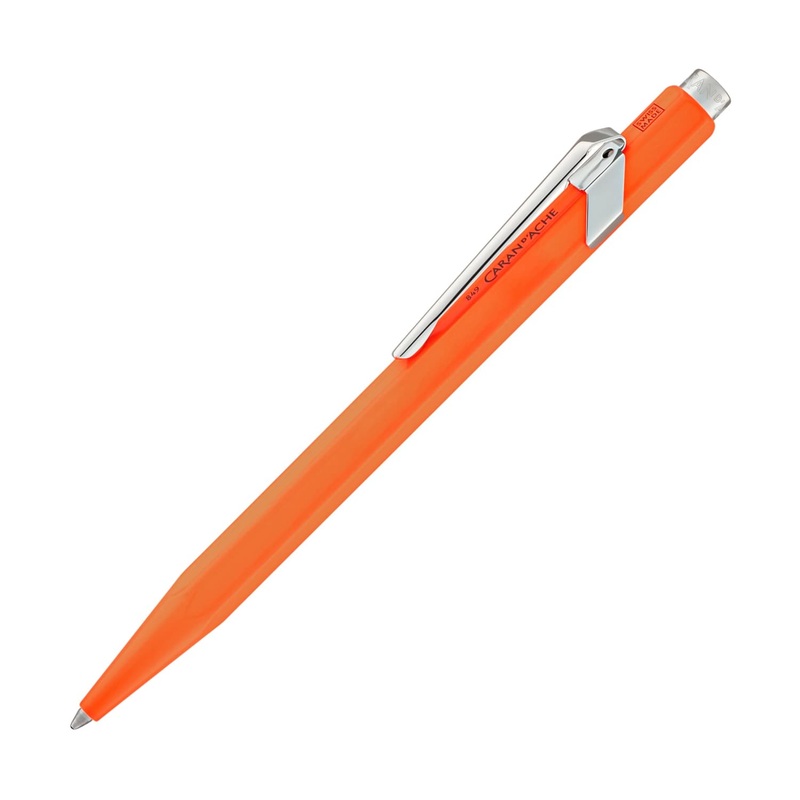 Caran d’Ache 849 Metal Collection Ballpoint Pen in Fluorescent Orange