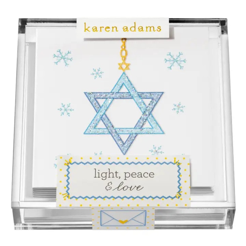 Karen Adams – Light, Peace & Love Gift Enclosure Box  (3″ x 3″)