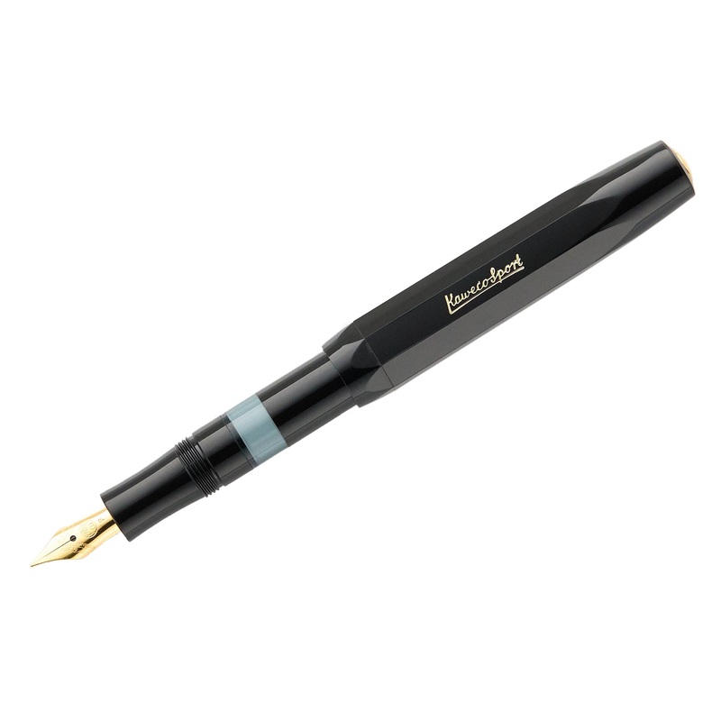 Kaweco Classic Sport Piston Fill Fountain Pen – Black Extra-Fine