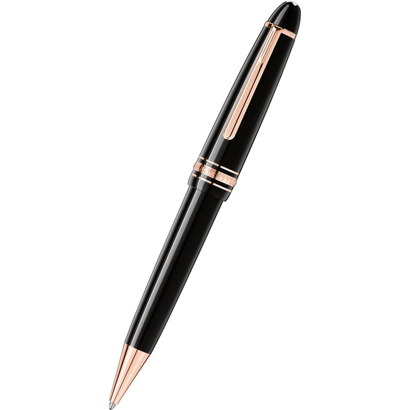 Montblanc Meisterstck Ballpoint Pen – Black – Red Gold Trim – Legrand New Sus. Pkg