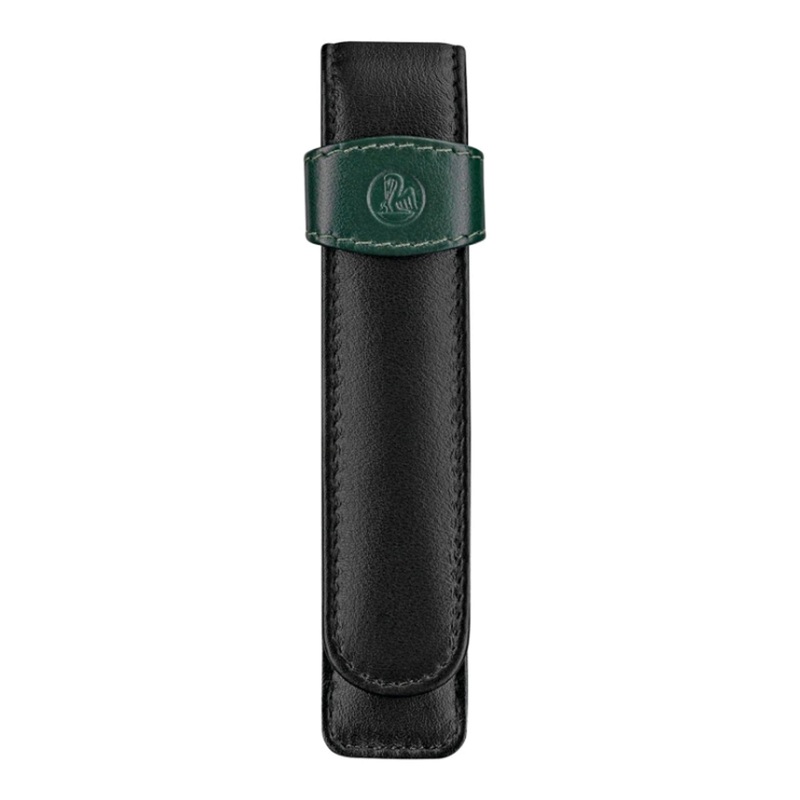 Pelikan Leather 1 Pen Holder – Black Green