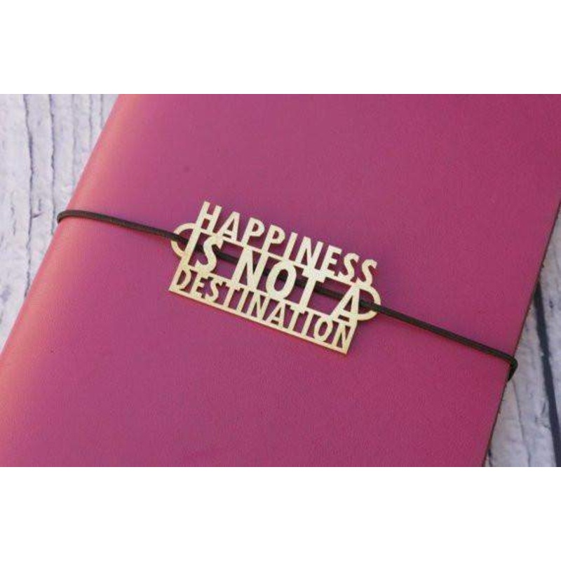 Solid Brass Charm for Traveler’s Notebook Cover A – Checkmark