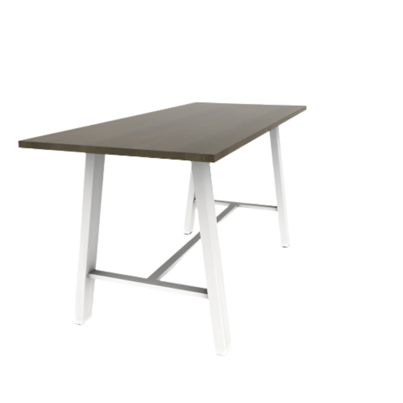 84″W x 36″D x 41″H Midtown Solid Wood Top Standing Height Conference Table