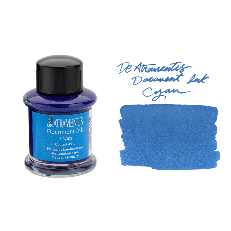 De Atramentis Document Ink Cyan – 45ml Bottled Ink