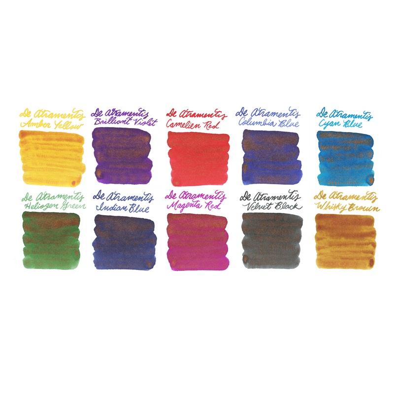 De Atramentis Pearlescent Coppers – Ink Sample Set