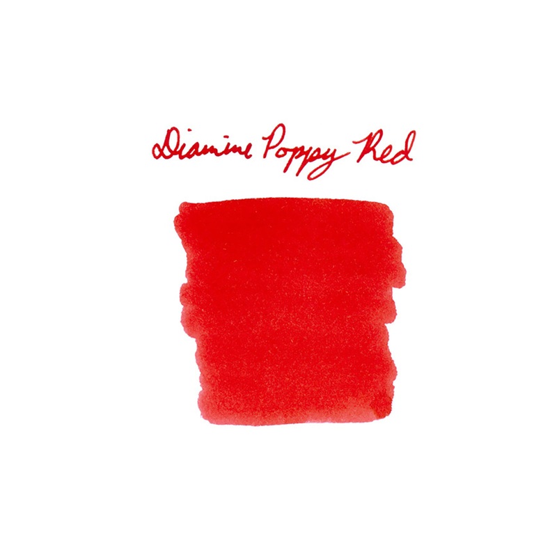 Diamine Poppy Red – Ink Sample