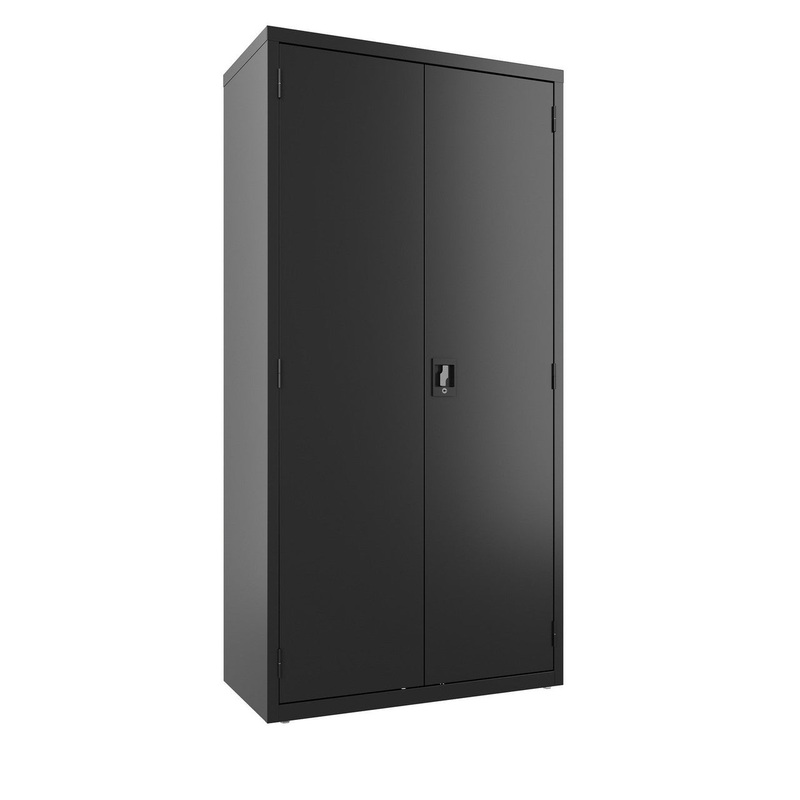 OS Steel Janitor Closet Black