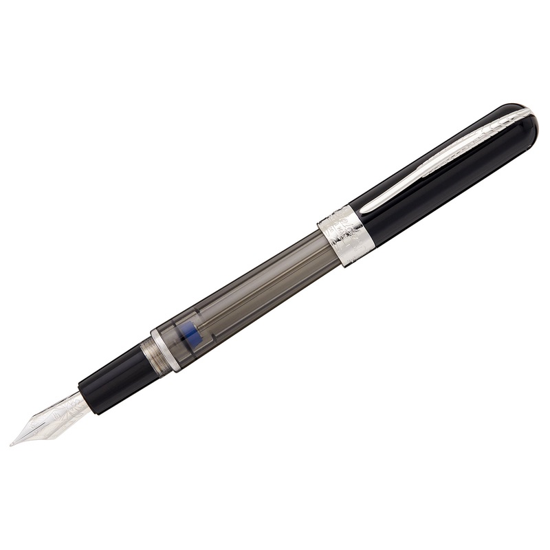 Pineider Avatar UR Twin Tank Touchdown Fountain Pen – Graphene Black Extra-Fine
