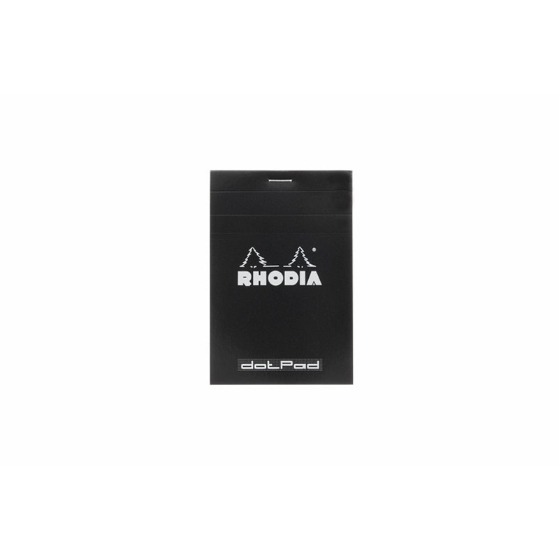 Rhodia No. 12 Small Notepad – Black, Dot Grid