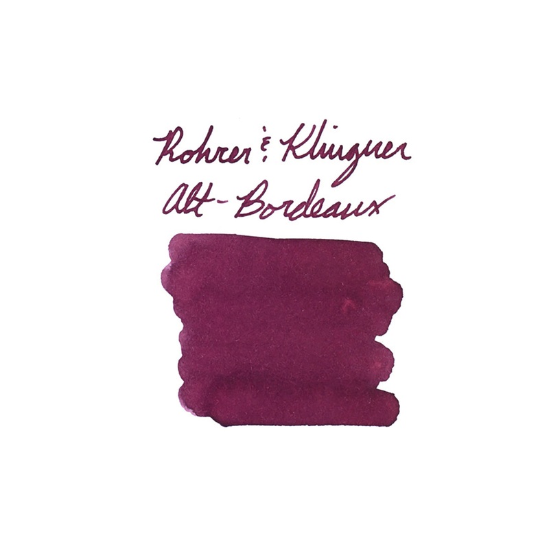 Rohrer & Klingner Alt-Bordeaux – Ink Sample