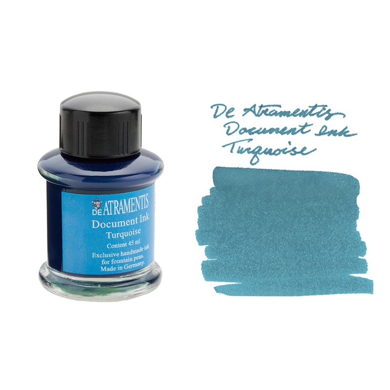 De Atramentis Document Ink Turquoise – 45ml Bottled Ink