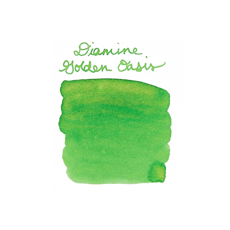 Diamine Golden Oasis – Ink Sample