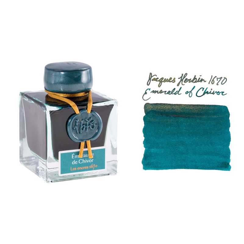 Jacques Herbin 1670 Emerald of Chivor – 50ml Bottled Ink