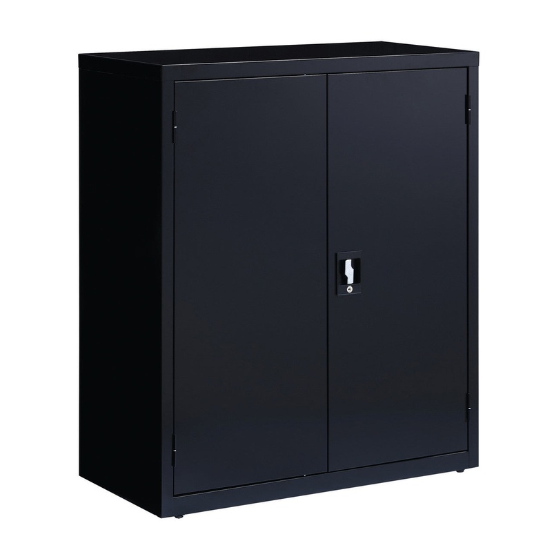 OS Steel 42″H Storage Cabinet Black