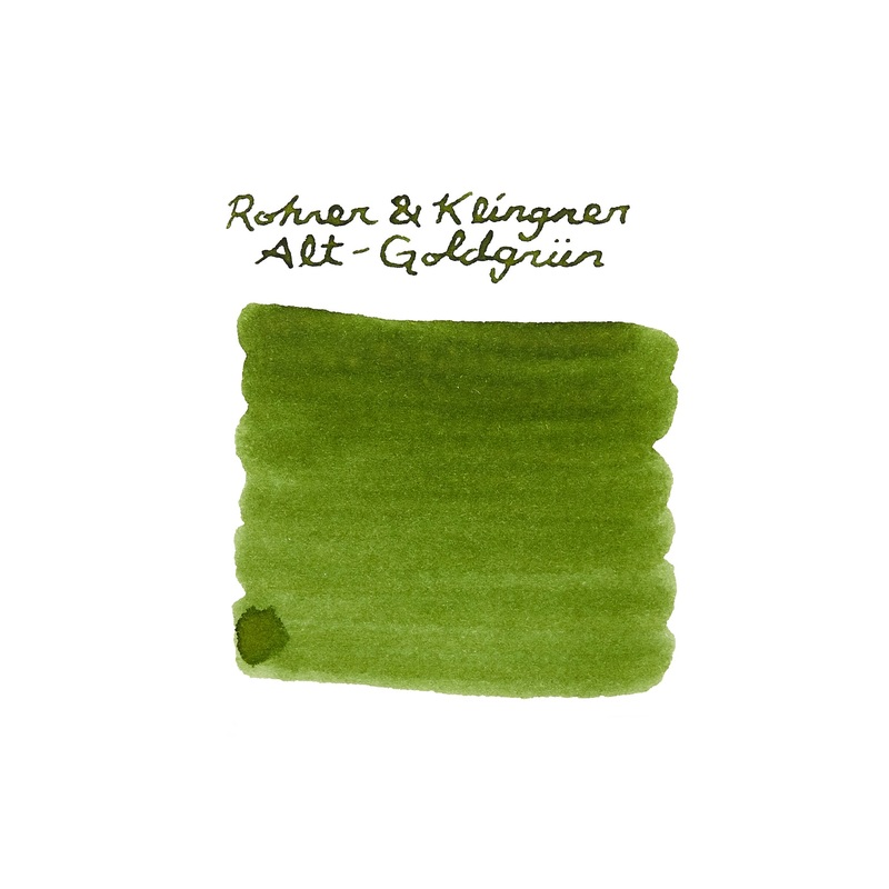 Rohrer & Klingner Alt-Goldgrun – Ink Sample