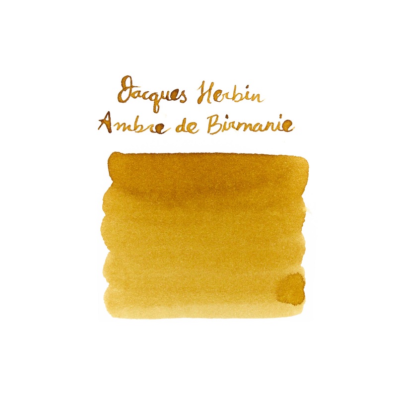 Jacques Herbin Ambre de Birmanie – Ink Sample