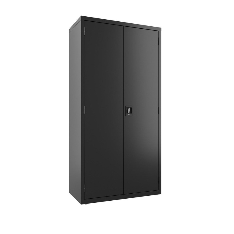 OS Steel Full Wardrobe Black