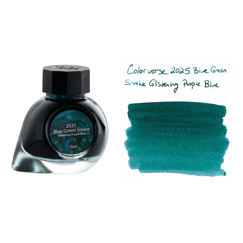 Colorverse Blue Green Snake Glistening Purple Blue (Special Edition) – 15ml Bottled Ink