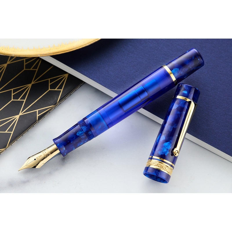 Delta DV Original Mid-Size Fountain Pen – Imperial Blu (Limited Edition) Fine