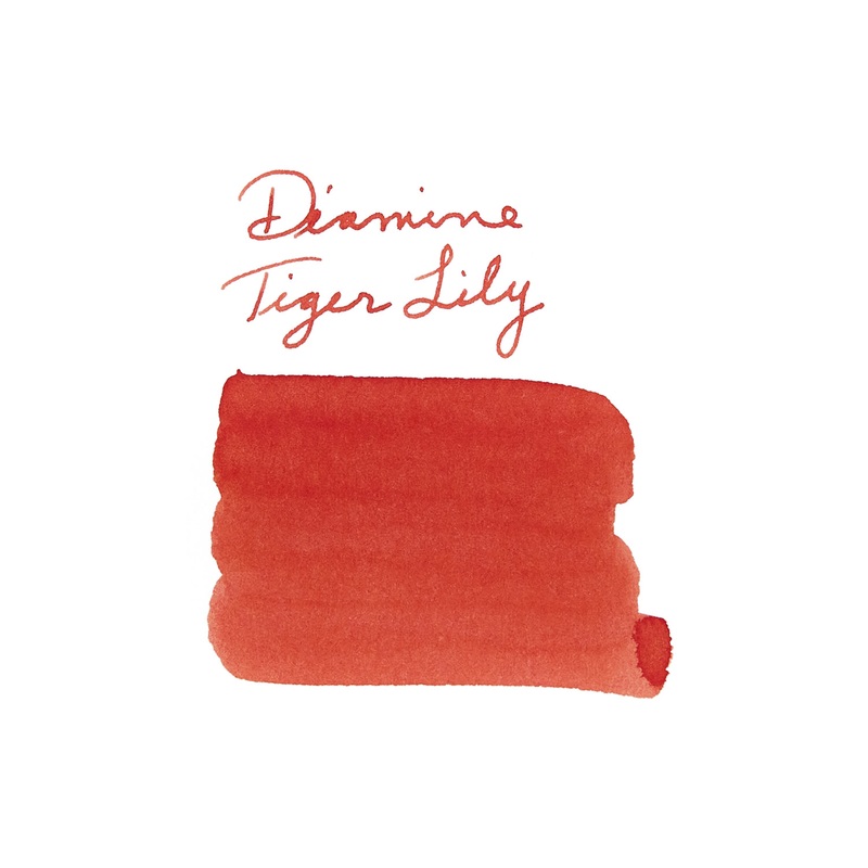 Diamine Forever Tiger Lily – Ink Sample