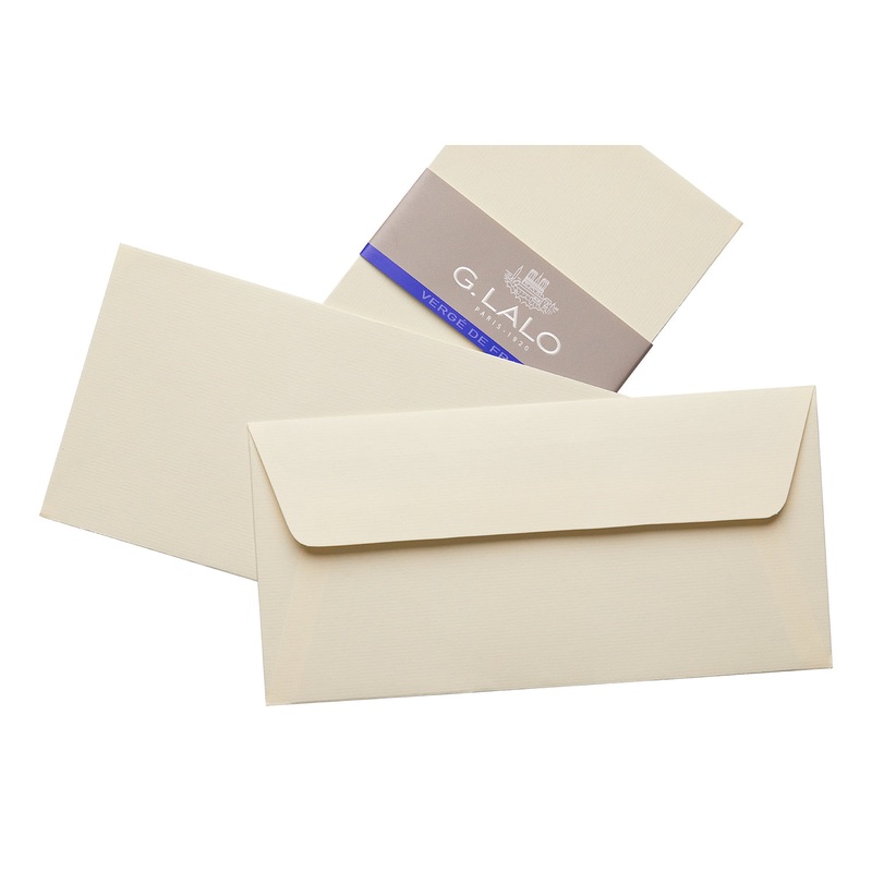G. Lalo Verg de France Large Envelopes – Ivory
