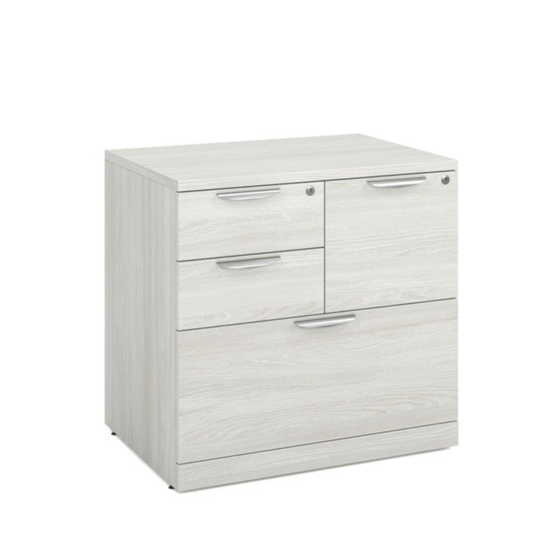 OS Laminate Lateral File Cabinet Arcadia White