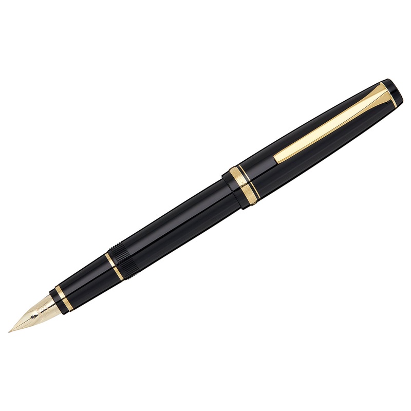Pilot Falcon Fountain Pen – Black/Gold Soft Extra-Fine