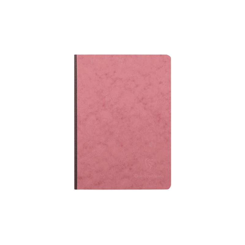 Clairefontaine Basic Clothbound A5 Notebook – Rose, Lined