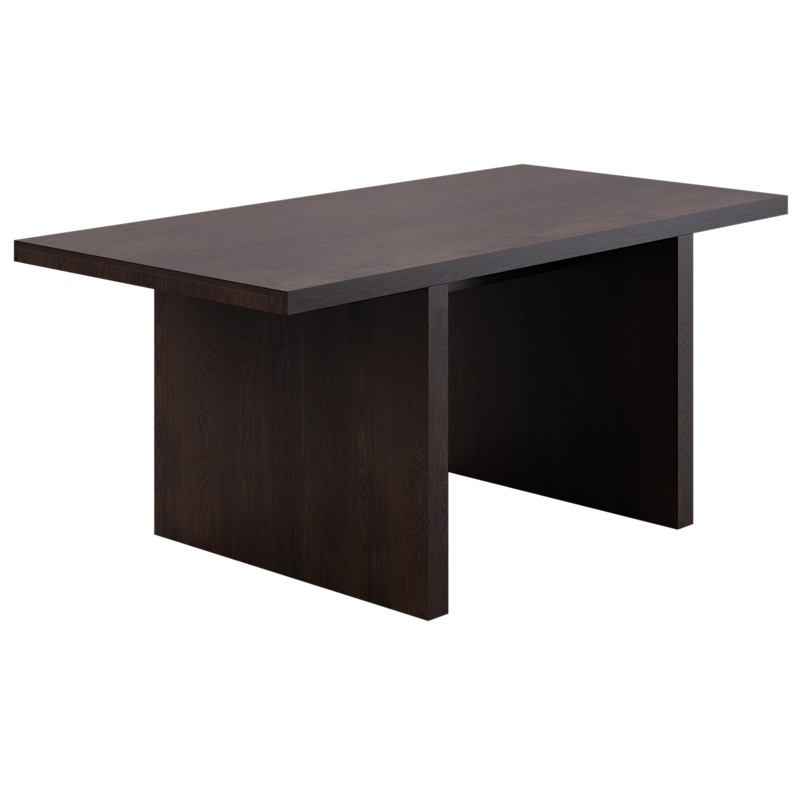 Loci Collection 42″D x 84″W Stained Wood Rectangular Conference Table