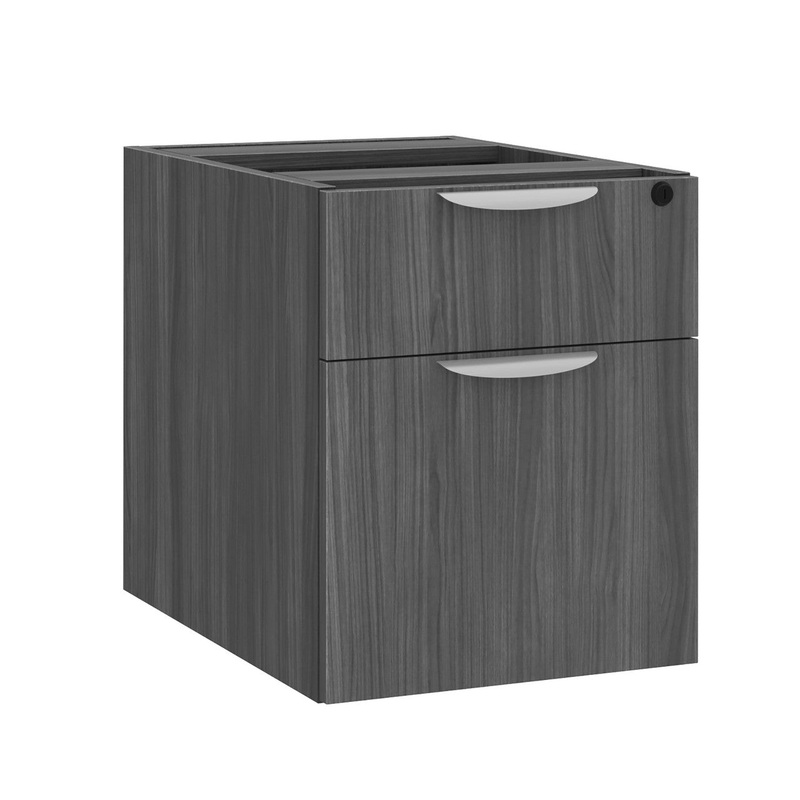 OS Laminate 2 Drawer Hanging Pedestal – Box/File Arcadia White