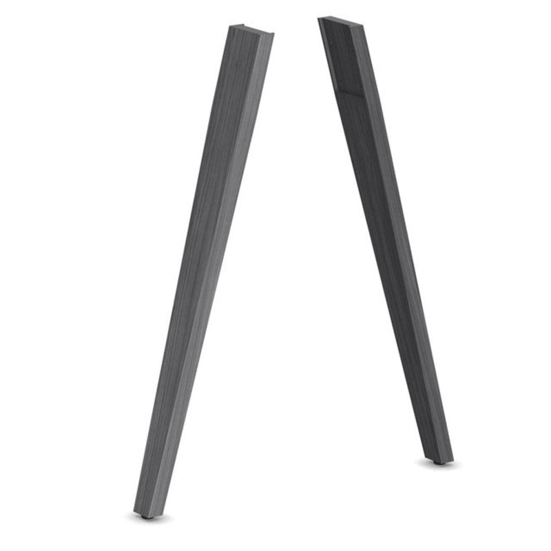 OS Oblique Wood Legs Coastal Gray