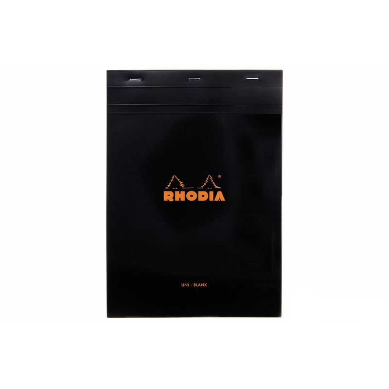Rhodia No. 18 A4 Notepad – Black, Blank