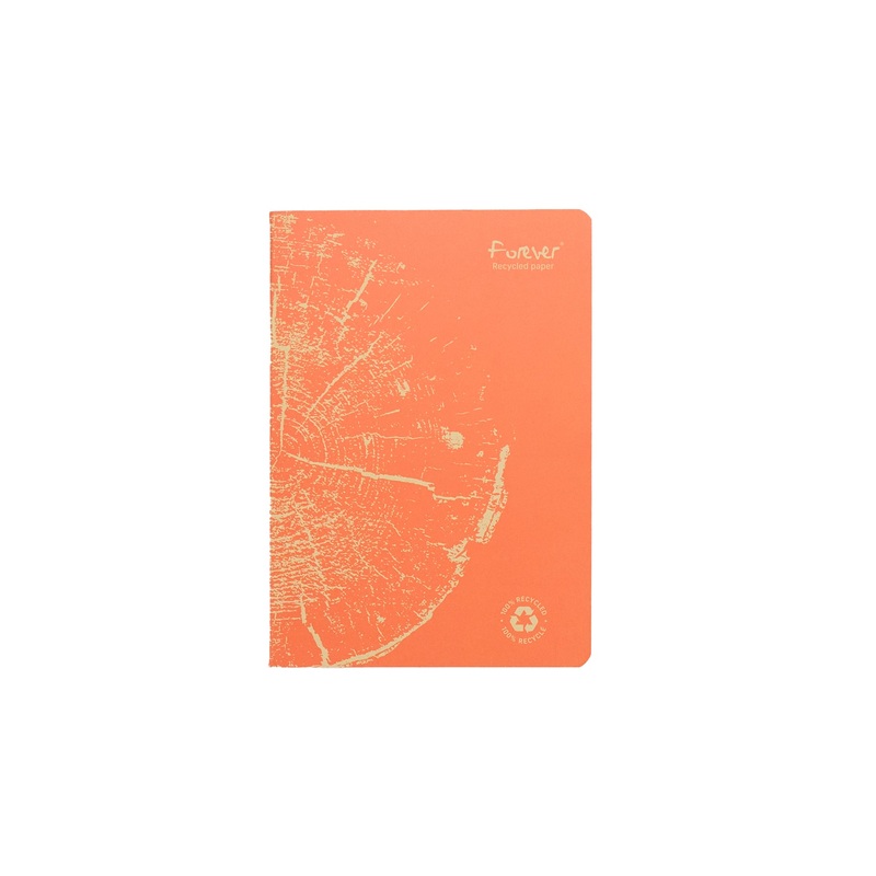 Clairefontaine Forever Recycled Staplebound A5 Notebook – Rust Orange