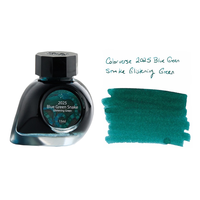 Colorverse Blue Green Snake Glistening Green (Special Edition) – 15ml Bottled Ink
