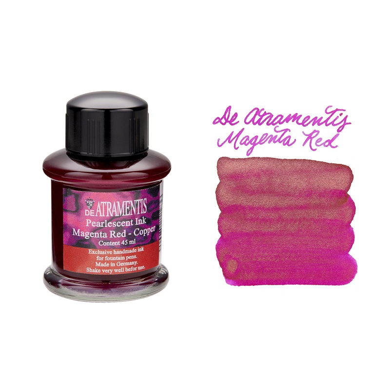 De Atramentis Pearlescent Magenta Red-Copper – 45ml Bottled Ink