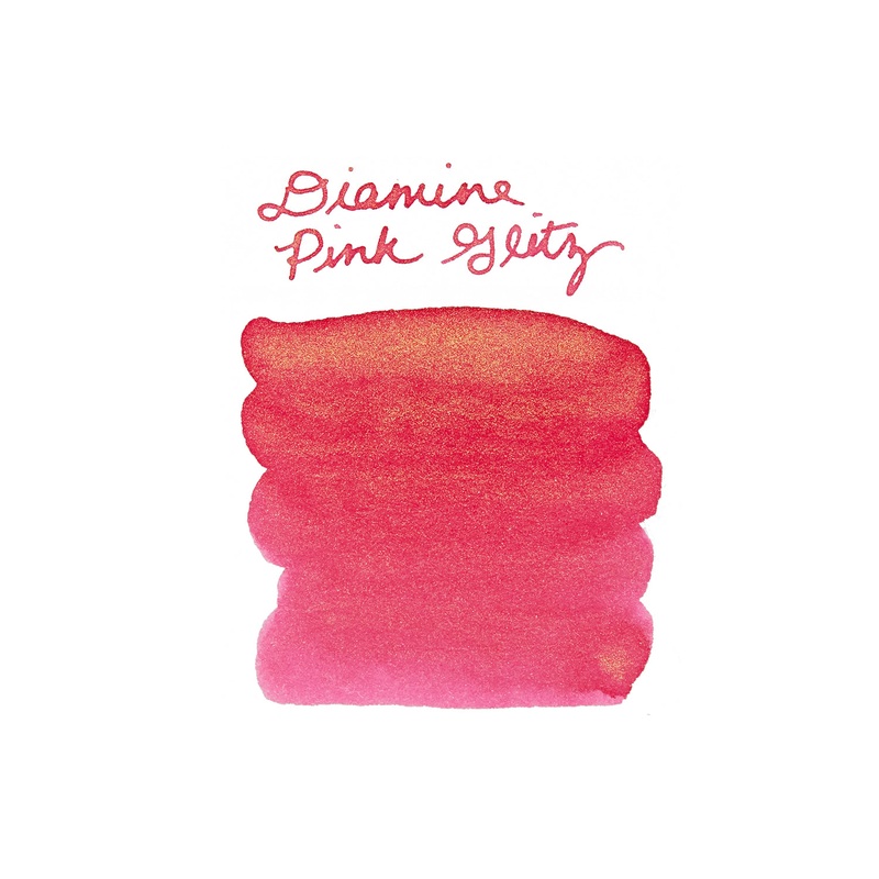 Diamine Pink Glitz – Ink Sample