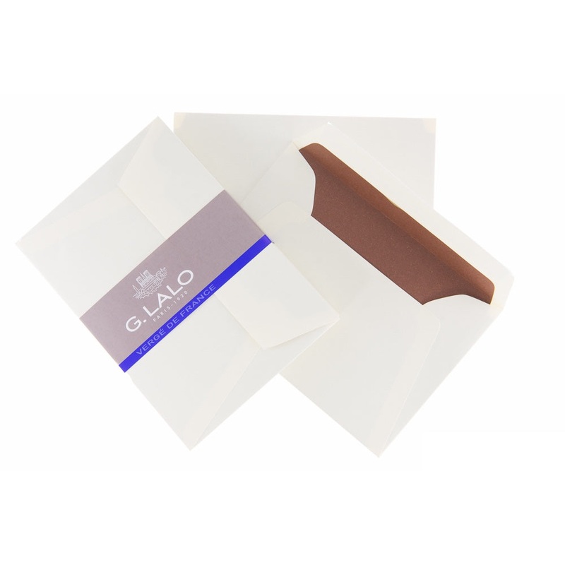G. Lalo Verg de France Small Envelopes – Ivory
