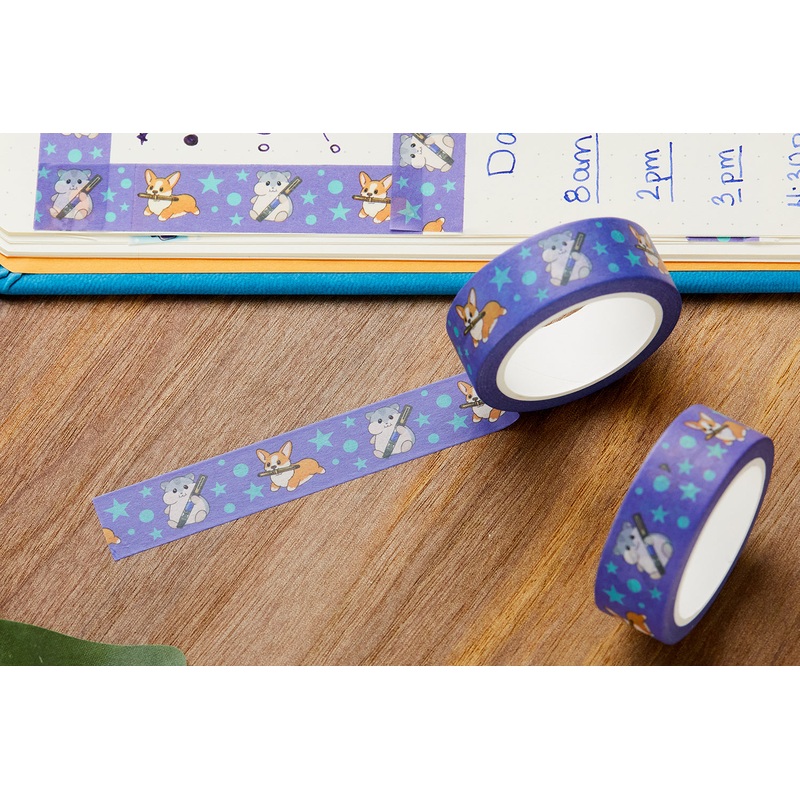 Goulet Washi Tape – Corgi & Hamster
