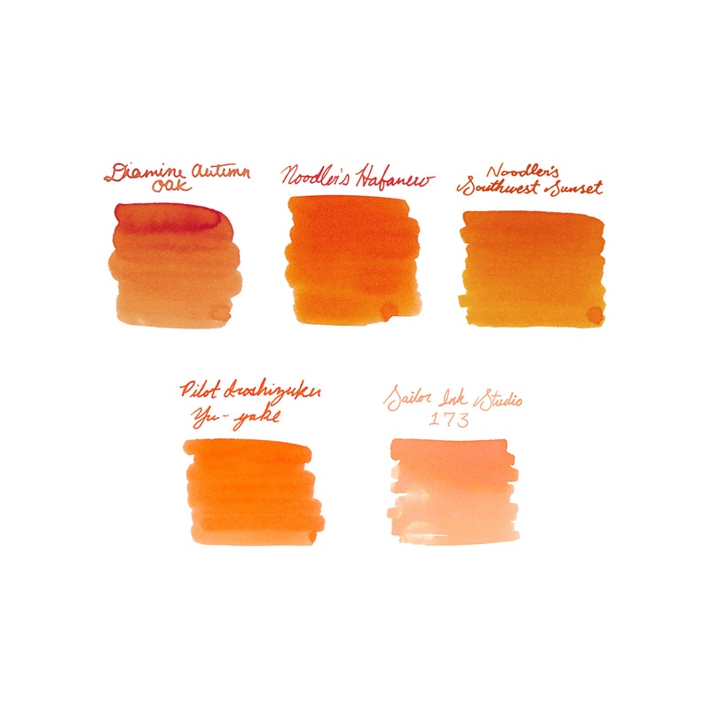 Orange Ink Sample Set