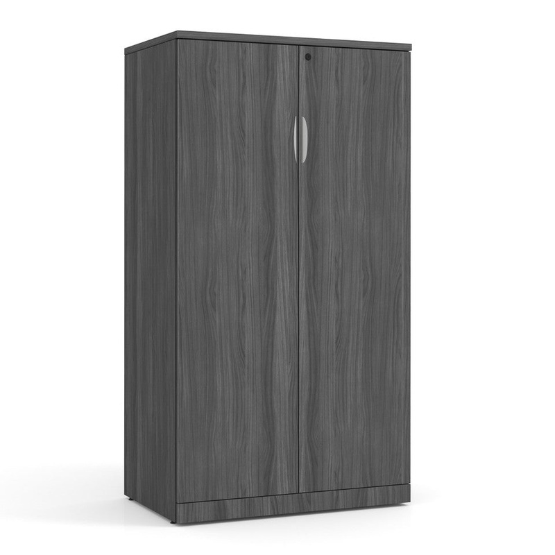 OS Double Door Storage & Wardrobe Cabinet Arcadia White
