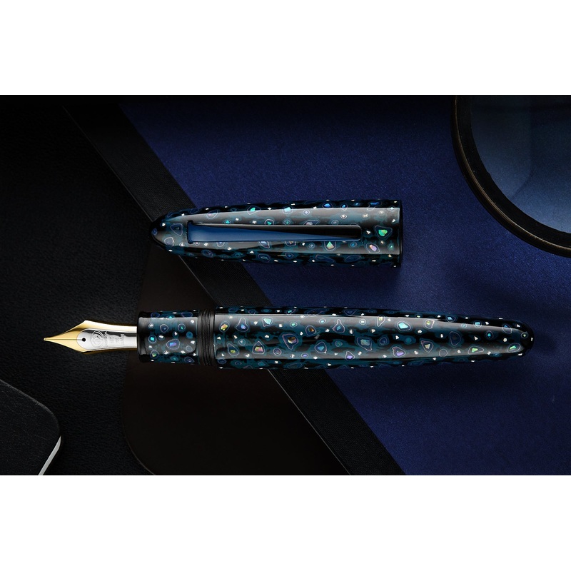 TACCIA Empress Shin Tsugaru Nuri Fountain Pen – Ao-Iro (Limited Edition) Medium