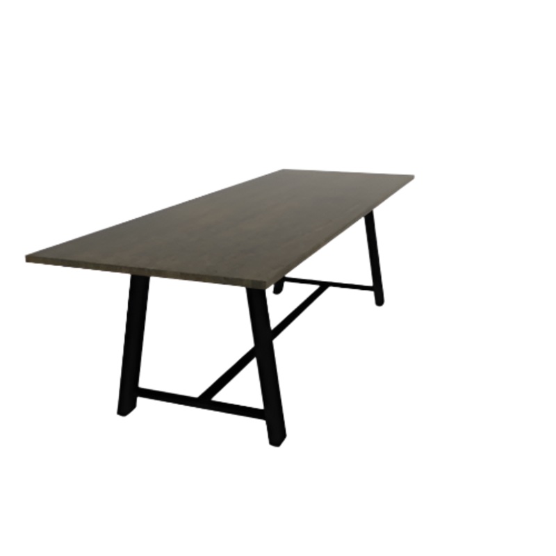120″W x 42″D x 36″H Midtown Heavy Duty Wood Top Collaborative Table
