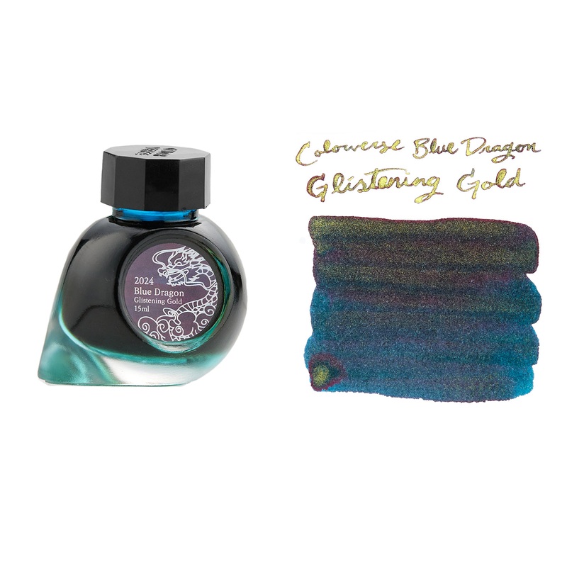 Colorverse Blue Dragon Glistening Gold (Special Edition) – 15ml Bottled Ink