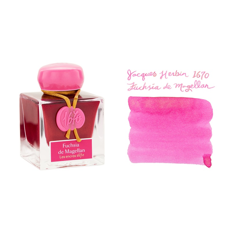 Jacques Herbin 1670 Fuchsia de Magellan – 50ml Bottled Ink