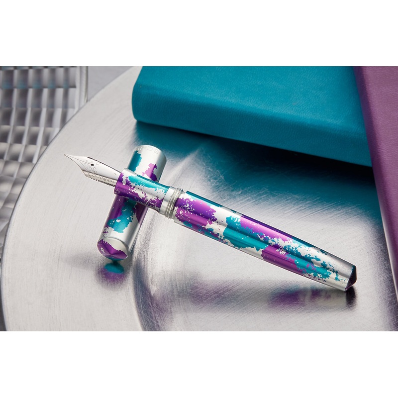 Schon DSGN Full Sized Fountain Pen – Aqua Jazz Extra-Fine