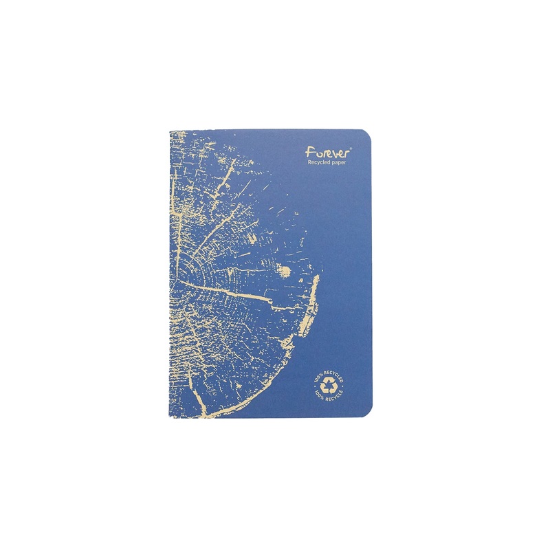 Clairefontaine Forever Recycled Staplebound A5 Notebook – Cobalt Blue