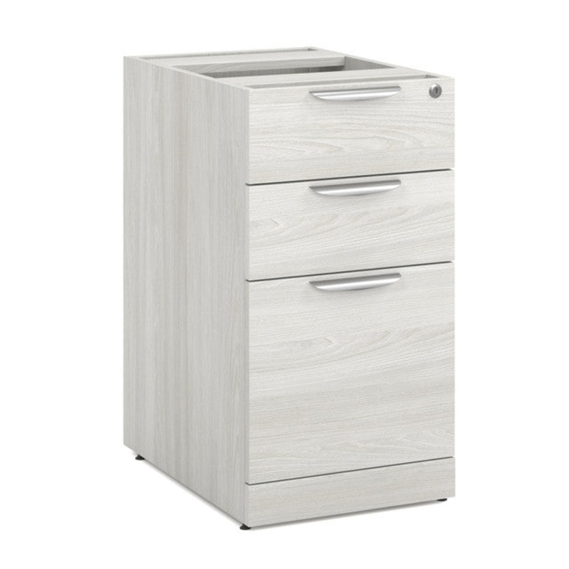 OS Laminate 3 Drawer Deluxe Full Pedestal – Box/Box/File Arcadia White