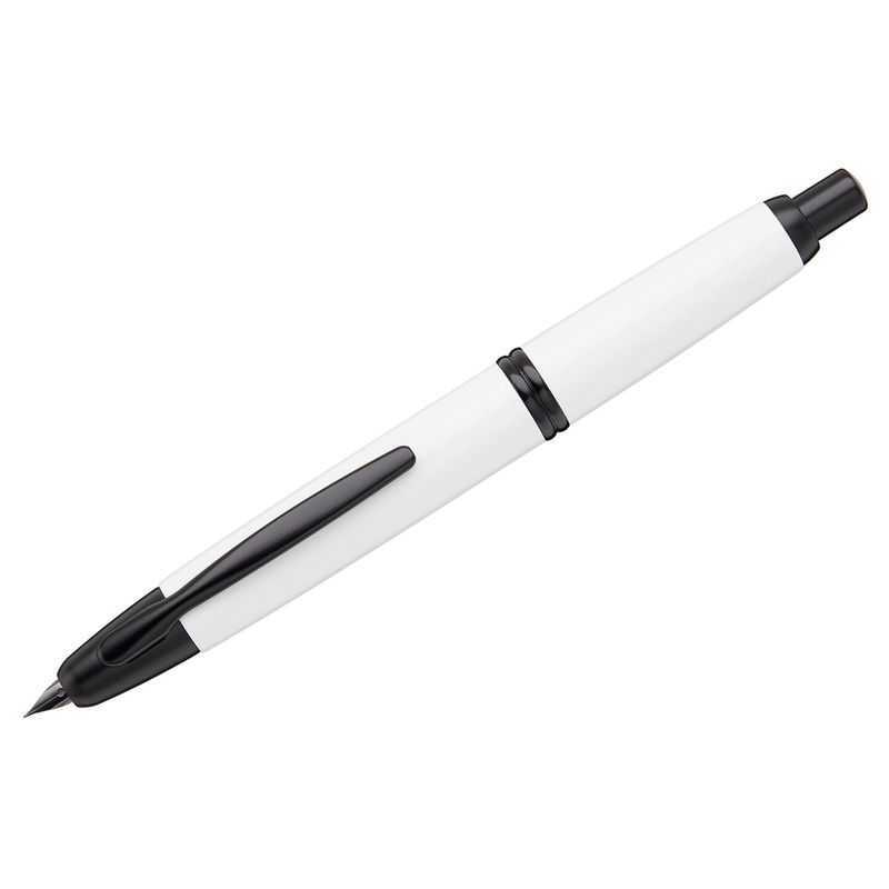 Pilot Vanishing Point Fountain Pen – White/Black Extra-Fine